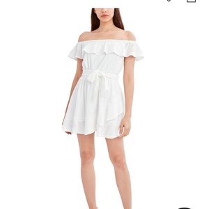 BCBG white eyelet dress
